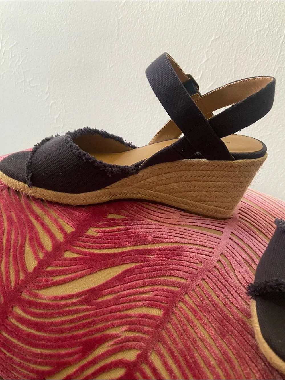 Lucky Brand Mintra espadrille wedges, indigo blue, size 8, EU 39 NWOT